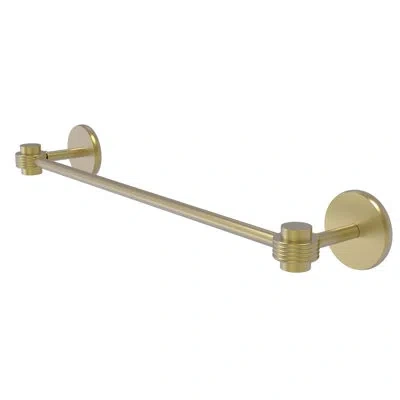 Allied Brass Satellite Orbit One 36" Wall Mounted Towel Bar In Satin Brass