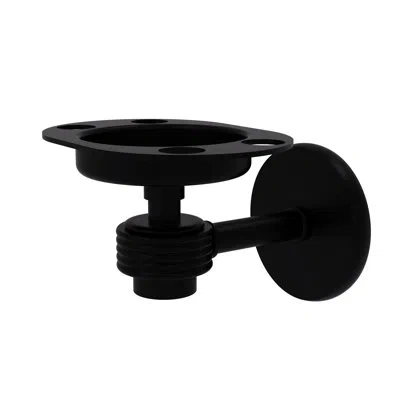 Allied Brass Satellite Orbit One Toothbrush & Tumbler Holder In Matte Black