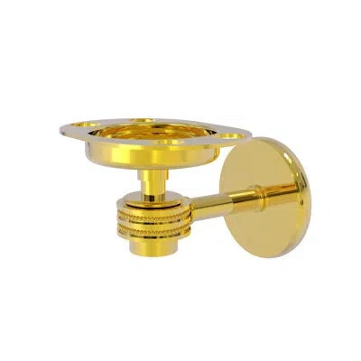 Allied Brass Satellite Orbit One Toothbrush & Tumbler Holder In Polished Brass