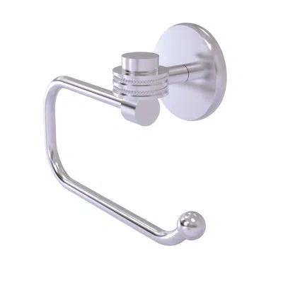 Allied Brass Satellite Orbit One Wall Mounted Euro Tissue Ring With Dotted Detail In Satin Chrome