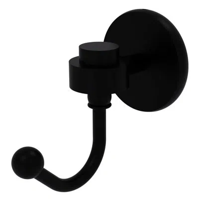 Allied Brass Satellite Orbit One Wall Mounted Robe Hook In Matte Black