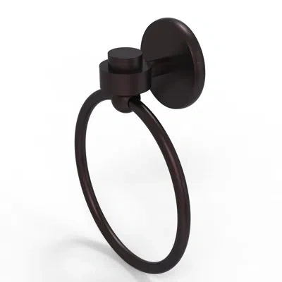 Allied Brass Satellite Orbit One Wall Mounted Towel Ring In Antique Bronze