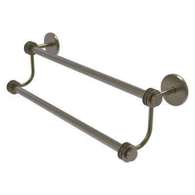 Allied Brass Satellite Orbit Two 18" Wall Mounted Towel Bar In Antique Brass