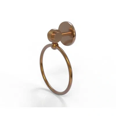 Allied Brass Satellite Orbit Two Wall Mounted Single Towel Ring In Brushed Bronze