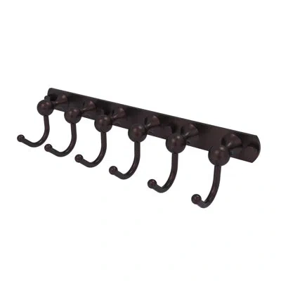 Allied Brass Shadwell 6 Position Wall Mounted Hook Rack In Antique Bronze