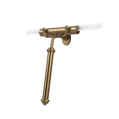 Allied Brass Smooth Handle Squeegee In Brushed Bronze