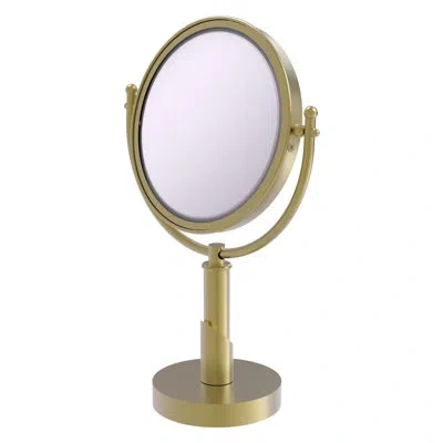 Allied Brass Soho Magnifying Makeup / Shaving Mirror In Satin Brass