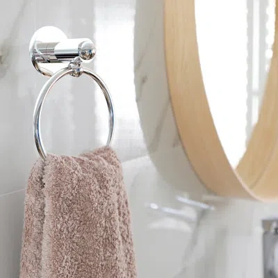 Allied Brass Soho Wall Mounted Towel Ring In Polished Chrome
