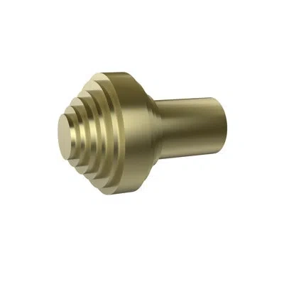 Allied Brass Southbeach 1" Length Knob In Satin Brass