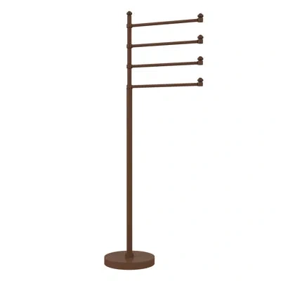 Allied Brass Southbeach 4-swing Arm Free Standing Towel Stand In Antique Bronze