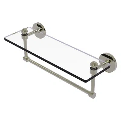 Allied Brass Southbeach Bracket Shelf With Towel Bar In Polished Nickel