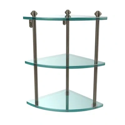 Allied Brass Southbeach Wall Shelf In Antique Pewter