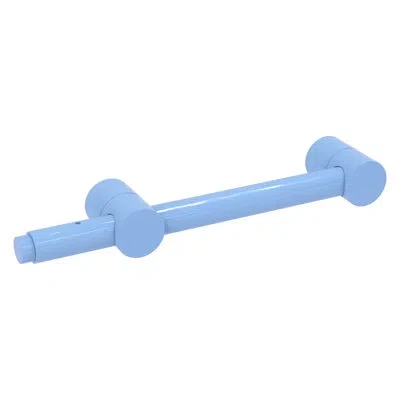 Allied Brass Space Saving Retractable Valet Garment Rod In Flat Troll Blue