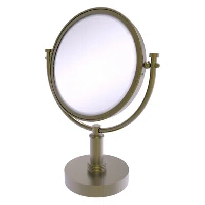 Allied Brass Vanity Top Modern And Contemporary Magnifying Make-up Mirror In Antique Brass