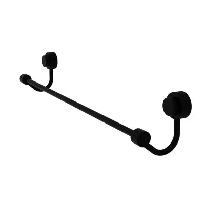 Allied Brass Venus 18" Wall Mounted Towel Bar In Matte Black