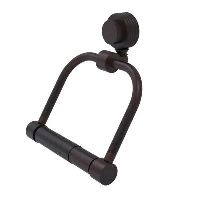 Allied Brass Venus Wall Mounted Double Post Tissue Holder With Groovy Detail In Venetian Bronze