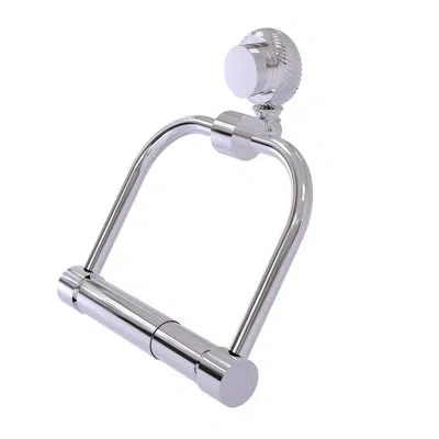 Allied Brass Venus Wall Mounted Double Post Tissue Holder With Twist Detail In Polished Chrome