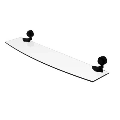 Allied Brass Venus Wall Shelf In Matte Black