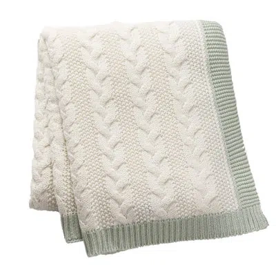 Allied Home Aromatherapy Scented Cable Knit Throw Blanket In Off White