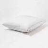 Allied Home Back Sleep Style Oval Gusset Down Alternative Medium Density Bed Pillow In White