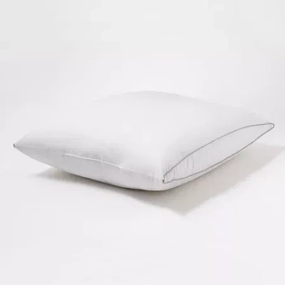 Allied Home Back Sleep Style Oval Gusset Down Alternative Medium Density Bed Pillow In White
