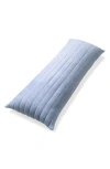 Allied Home Below Zero Channel Quilted Body Pillow In Blue