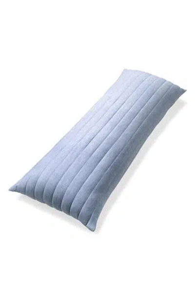 Allied Home Below Zero Channel Quilted Body Pillow In Blue