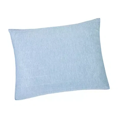 Allied Home Below Zero Cooling Channel Quilted Cooling Down Alternative Medium Density Pillow In Blue