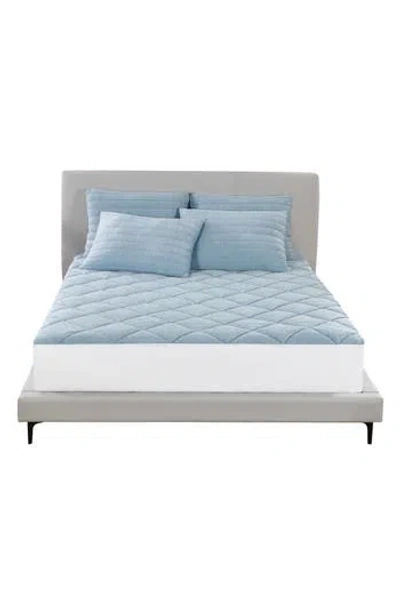 Allied Home Below Zero Cooling Mattress Pad In Blue