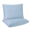 Allied Home Below Zero Cooling Quilted Gusset Cooling Down Alternative Medium Density Pillow In Blue