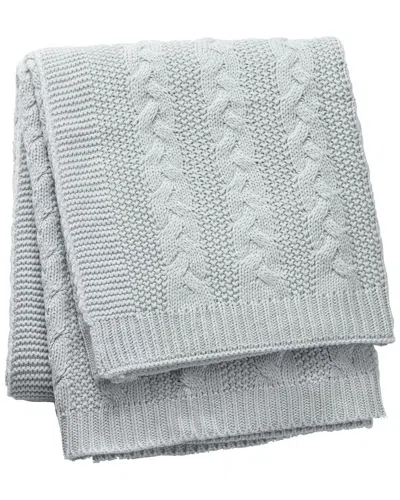 Allied Home Classic Eucalyptus Scented Cable Knit Throw In Gray