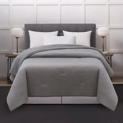 Allied Home Cooling/ Reversible Sherpa Blanket In Gray
