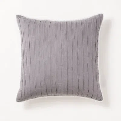 Allied Home Matelasse Cotton Throw Pillow In Gray