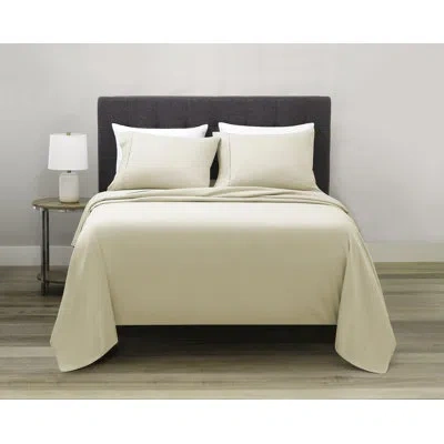 Allied Home Soft Touch Microfiber Twill Sheet Set In Sand