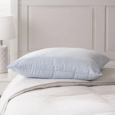 Allied Home Weatherproof Bounce-back Medium Gel Fiber Jumbo Bed Pillow 2 Pack In Blue;white