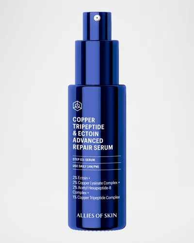 ALLIES OF SKIN COPPER TRIPEPTIDE AND ECTOIN ADVANCED REPAIR SERUM, 1.01 OZ.