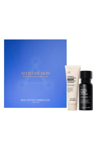 Allies Of Skin Daily Peptide Firming Set $122 Value In Transparent