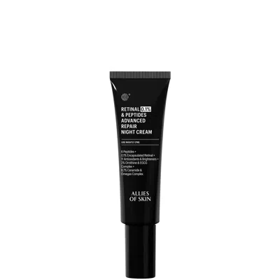 ALLIES OF SKIN RETINAL 0.1% & PEPTIDES ADVANCED REPAIR NIGHT CREAM 48ML