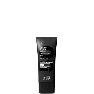 Allies Of Skin The One Spf 50 Invisible Sunscreen Gel 20ml In Black
