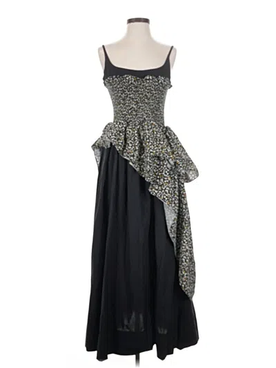 Pre-owned Allina Liu Cocktail Dress In Black