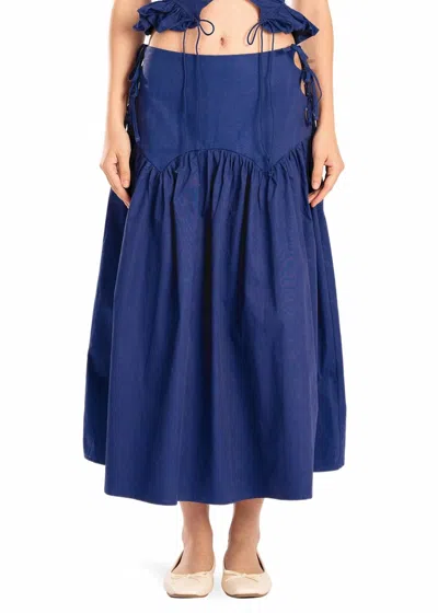 Allina Liu Nala Skirt In Blue
