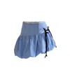 Allina Liu Women's Clover Skirt In Blue In Blue