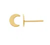 Allison Avery Moon Stud Earrings In Gold In Gold