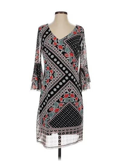 Pre-owned Allison Brittney Cocktail Dress In Black