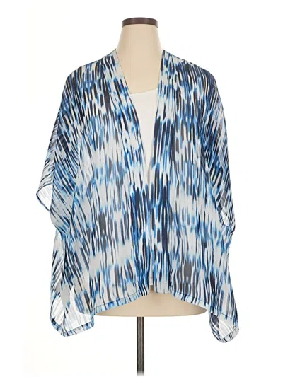 Pre-owned Allison Brittney Kimono In Blue