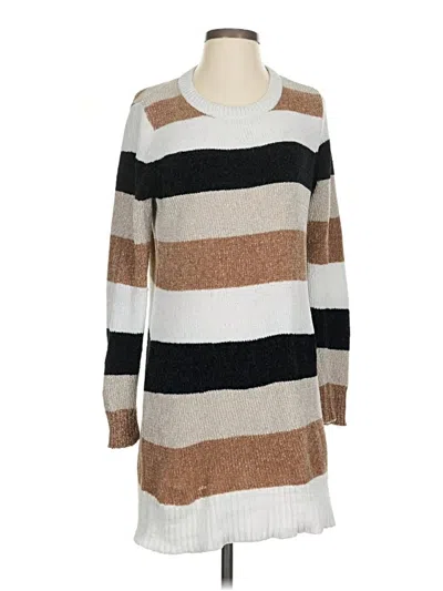 Pre-owned Allison Brittney Pullover Sweater In Brown