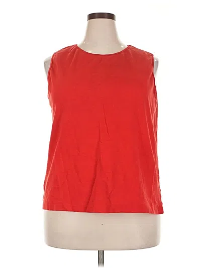 Pre-owned Allison Brittney Sleeveless T-shirt In Red