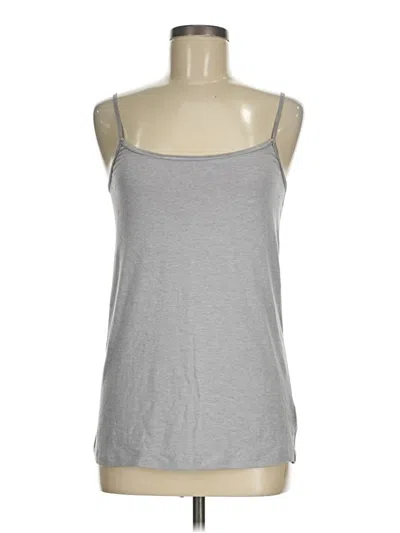 Pre-owned Allison Brittney Tank Top Silver Halter Neckline Tops