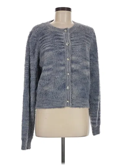Pre-owned Allison Cardigan Sweater In Blue