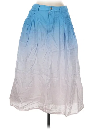 Pre-owned Allison Casual Skirt In Blue